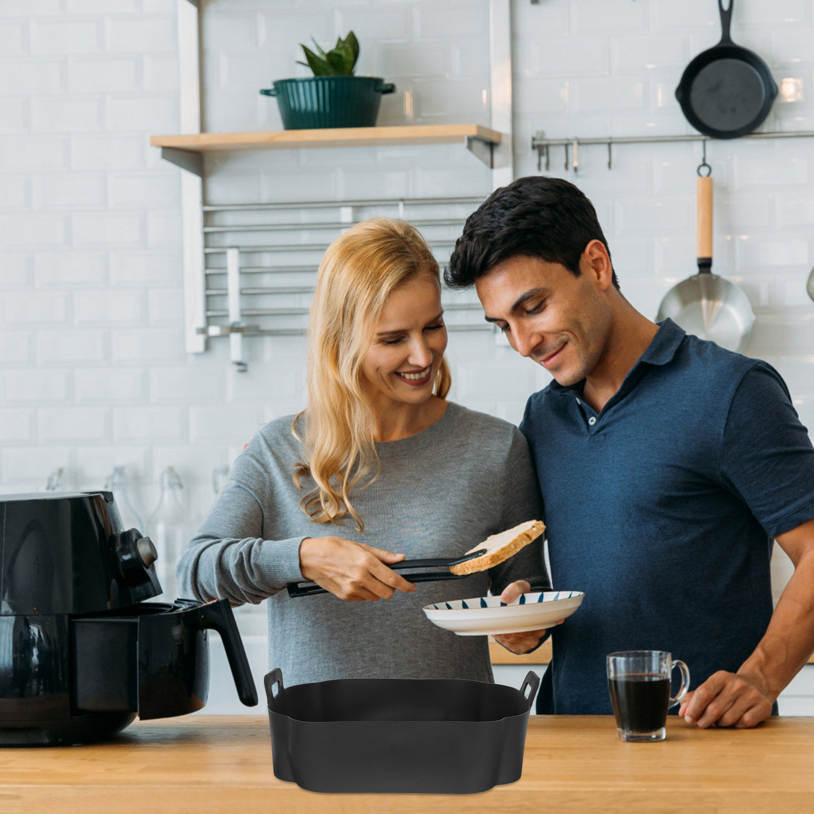 Air Fryer Silicone Pot Liner - Silicone Air Fryer Pot Liner Non