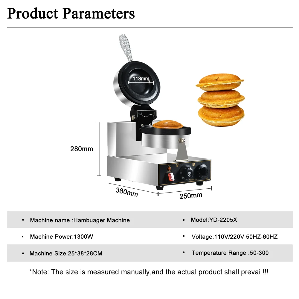 HPH2O Electric UFO Burger Mach - Mini Waffle Maker Machine ulasan dan harga
