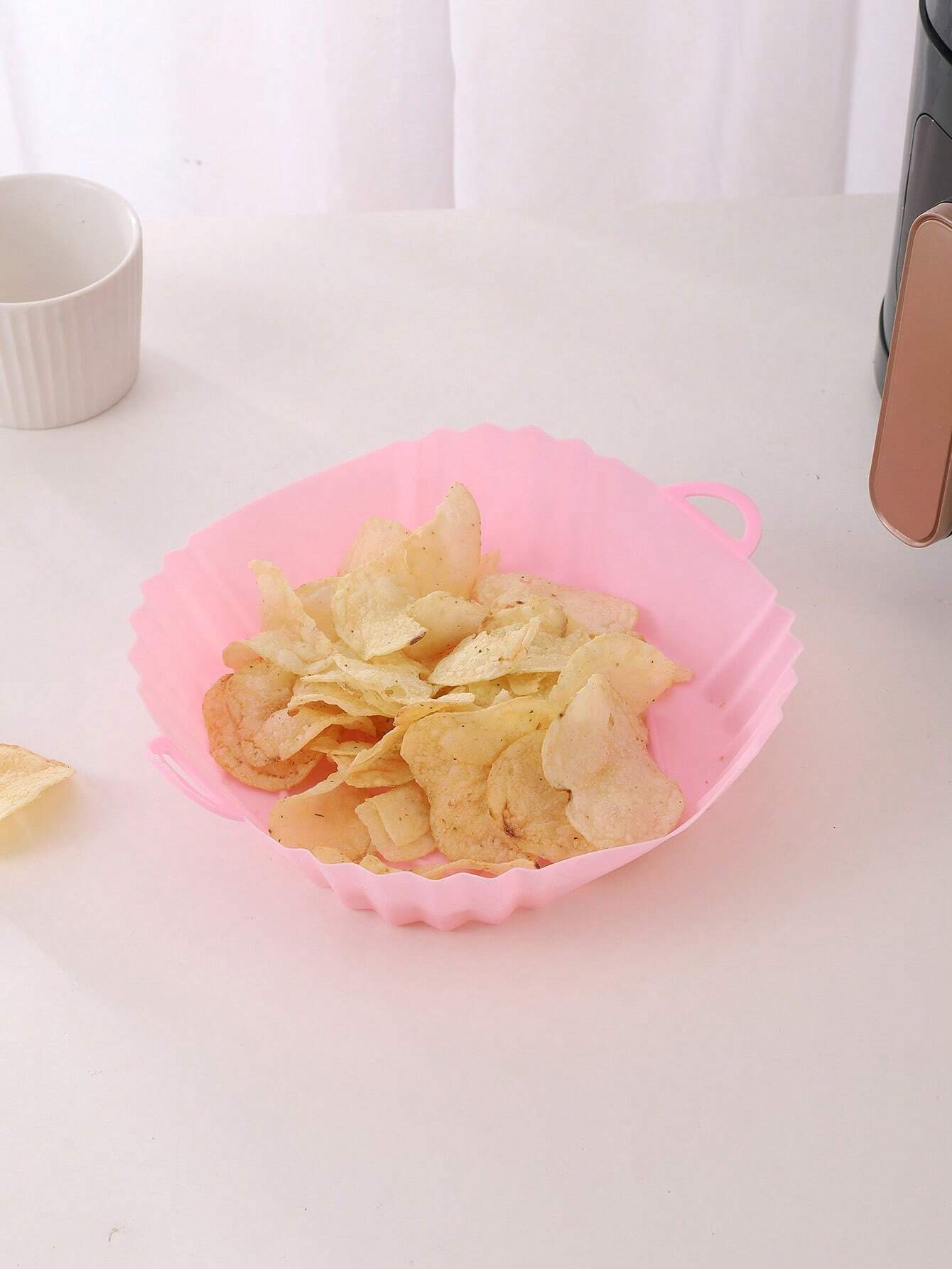 1pc Air Fryer Silicone Pot, Mo - Air Fryer Silicone Pot Liner ulasan dan harga