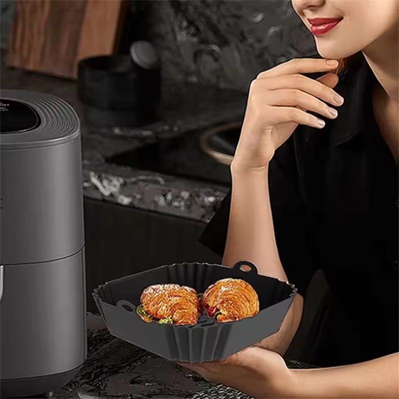 1pc Silicone Air Fryer Pot Tra - Air Fryer Silicone Pot Liner ulasan dan harga